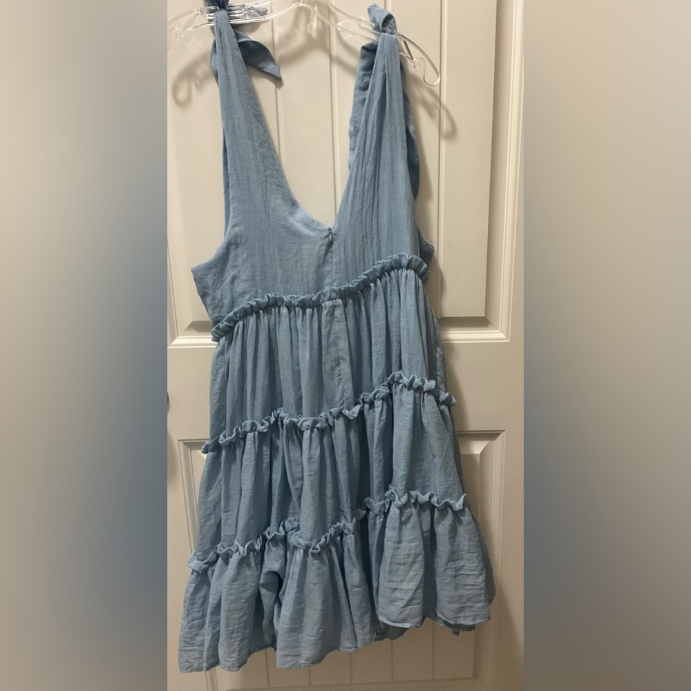 Free the Roses NWT Tiered Tie Shoulder Dress | M - Picture 7 of 9